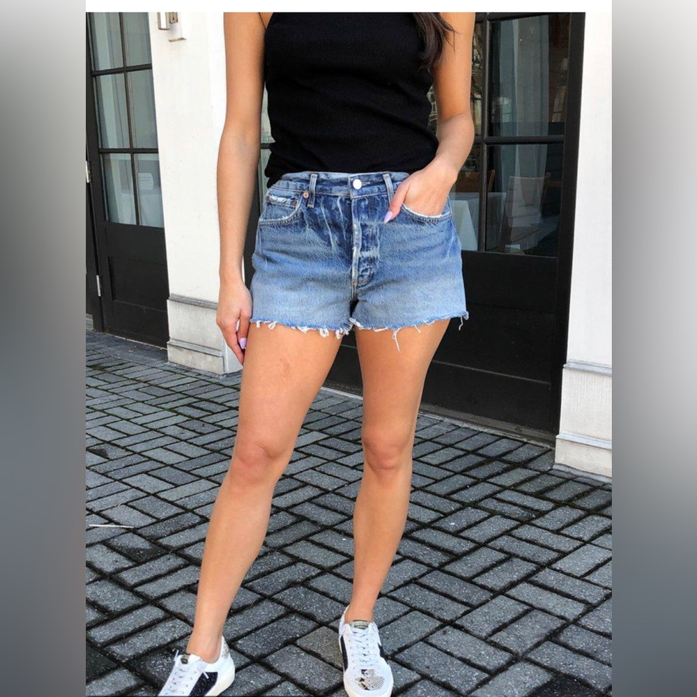 Agolde Parker Denim Shorts Size 25